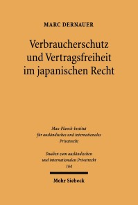 Verbraucherschutz und Vertragsfreiheit im japanischen Recht