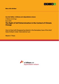 The Right of Self-Determination in the Context of Climate Change