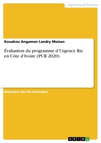 Évaluation du programme d'Urgence Riz en Côte d'Ivoire (pur 2020)
