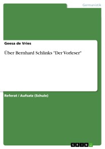 Über Bernhard Schlinks 