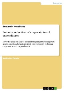 Potential reduction of corporate travel expenditures