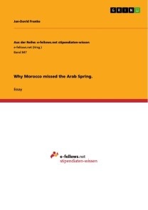Why Morocco missed the Arab Spring.
