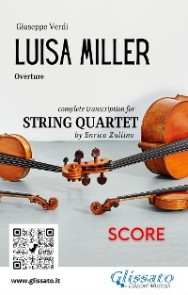 Luisa Miller (overture) String Quartet - Score