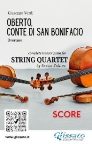 Oberto,Conte di San Bonifacio (overture) String Quartet - Score
