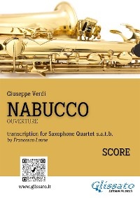 Nabucco - Saxophone Quartet score & parts