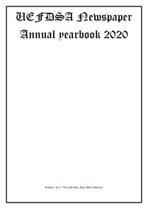 UEFDSA Newspaper Annual yearbook 2020