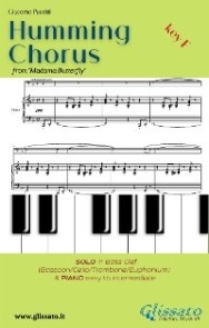 Humming Chorus - Low Bass clef Solo instr. and Piano (Key F)