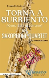 Torna a Surriento - Saxophone Quartet (score & parts)
